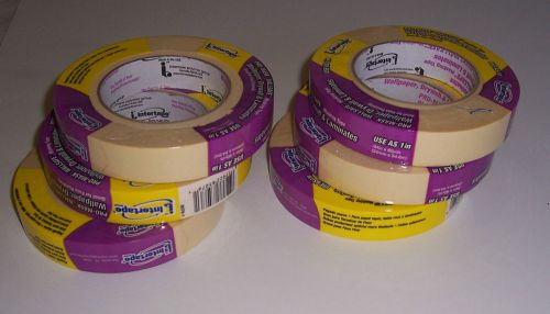 Intertape 1&#034; Pro-Mask Wallsafe MaskingTape Lot  6