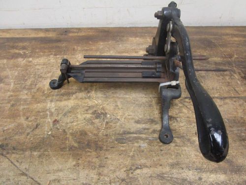 Antique h b rouse letterpress cutter for lead typesetting print shop press for sale