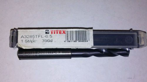 Walter titex carbide 6.5mm alpha 4 coolant drill bit a3285tfl-6.5 new for sale