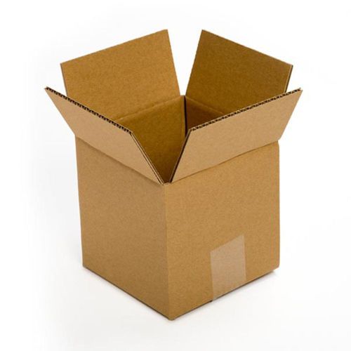 Pratt PRA0009 Recycled Corrugated Cardboard Single Wall Standard Cube Box wit...