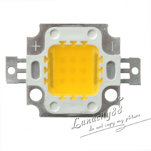 Warm white 10w high power led smd chip bulb diy dc9-12v 800-900lm for floodlight for sale