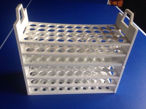 2 Bel-Art 188601620 Stack Rack Test Tube Rack.16 to 20mm Tubes,White PP,40-Place