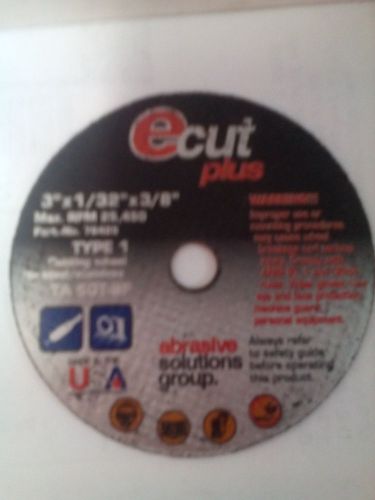 50pc Cutoff Wheels 3&#034; x 1/32 x 3/8&#034; TA60T for Cutting Metal E-Cut Plus Free Ship