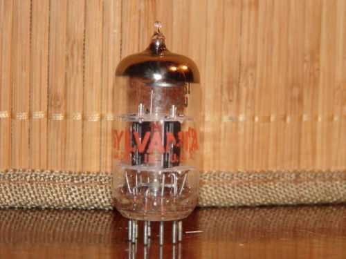 Vintage Sylvania 12AT7 ECC81 Black Plate Stereo Tube #1208 556 56