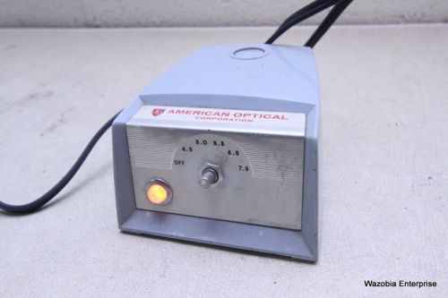 AO AMERICAN OPTICAL MICROSCOPE  LIGHT SOURCE ILLUMINATOR POWER SUPPLY 1051