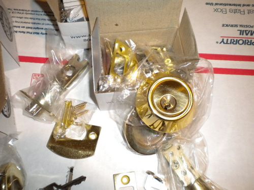 DEAD BOLT LOCK BRASS  With TWO KEYS