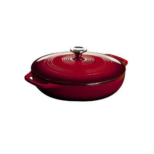 New Lodge EC3CC43 Lodge Casserole, 3 Quart, 11-3/4&#034; Dia. X 2-1/8&#034; Deep