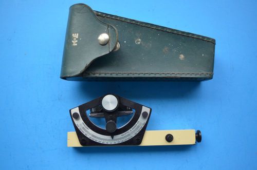 K&amp;E Keuffel Esser Abney Style Inclinometer Hand Survey Level in Case