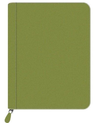 Pierre Belvedere Executive A4/Letter-Size Zip Portfolio, Refillable, Wasabi