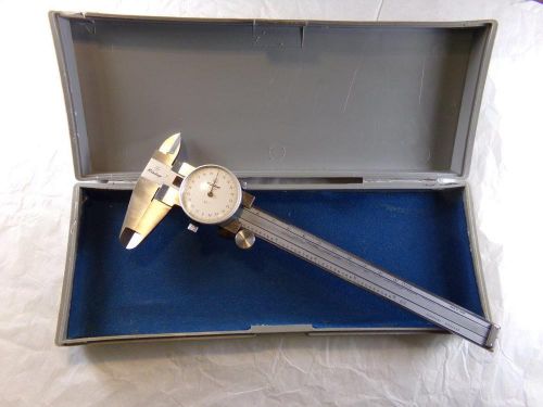 Vintage Mitutoyo 6” Dial Caliper No. 505-626 Used With Case GC