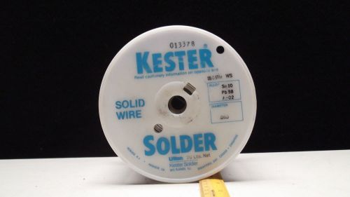 KESTER 20 POUND ROLL OF SOLDER WIRE TYPE SN10-PB88-AG2 (DIA.063) PART#QQS571E WS