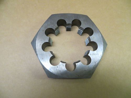 New Widell 34030 Carbon Steel 3&#034; - 8 UN RH Thread 5&#034; Hex Die