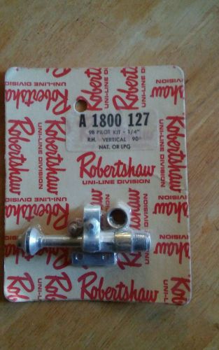 Robertshaw Uni Line A 1800 127 9B Pilot Kit 1/4&#034; in. RH Vertical 90* Nat/LPG