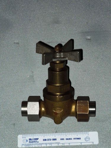 1/2&#034; CPV #380-3 PANEL MOUNTED GLOBE SHUT-OFF VALVE  (6000 WOG) SOCKET WELD