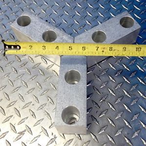 Set of aluminum engine gap lathe soft chuck jaws 6-1/2&#034; x 2-1/4&#034; x 3&#034; for sale