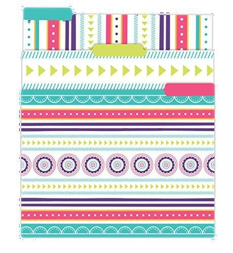 bloom daily planners File Folder Set (+) Set of Six 8.5&#034; x 11&#034; Pink and Purple