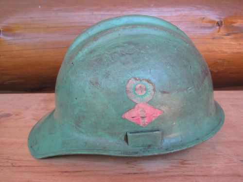 Vintage 1970&#039;s Green Foreman&#039;s BULLARD Hard Boiled SAFETY Hat Helmet US STEEL