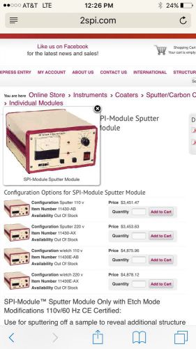 SPI MODULE SPUTTER COATER (S2)