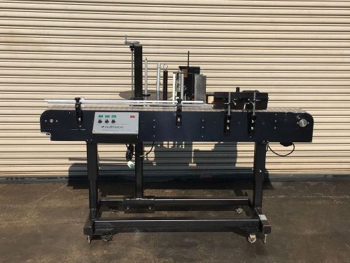 Auto Labe 110 Pressure Sensitive Wrap Labeler with Hot Stamp Coder, Labeling
