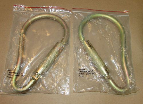 DBI-SALA 2000114 2-3/16 in. (55.5mm) Gate Opening Steel Carabiner (Lot of 2)