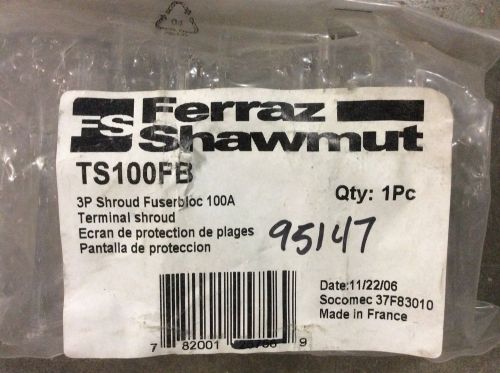 Ferraz Shawmut TS100FB 3P Shroud Fusedbloc 100A Terminal Shroud