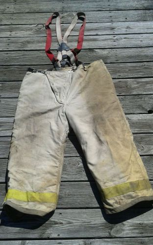 Globe firefighter turnout pants bunker with suspenders. size 44/length 26. for sale