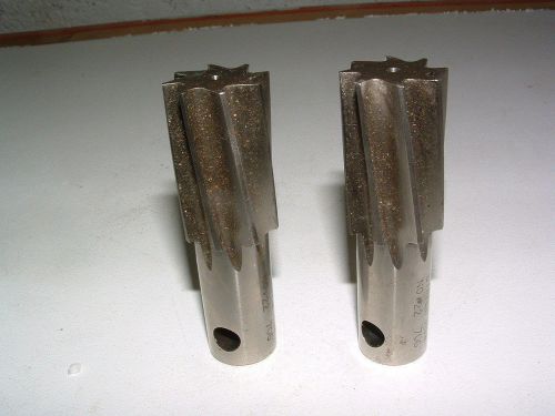 Lot of (2)  .958&#034; SPIRAL REAMER  BUTTERFIELD 8 FLUTE HSW #22 706