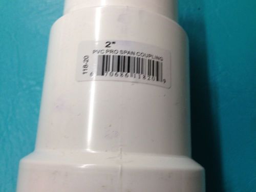 Flo control pro span expansion grip-lock dual seal coupling 2&#034; pvc 118-20 slo for sale