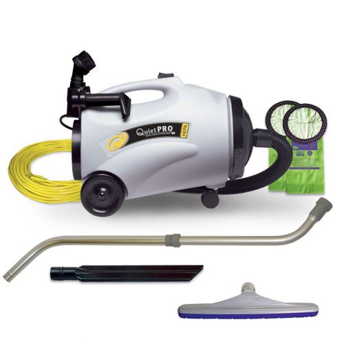 Proteam 10 Qt. Quietpro Cn Hepa Canister Vac W/14&#034; Floor Tool, Telescoping Wand