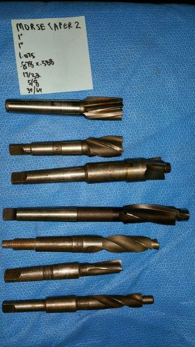 Lot (7) Counterbores morse taper 2