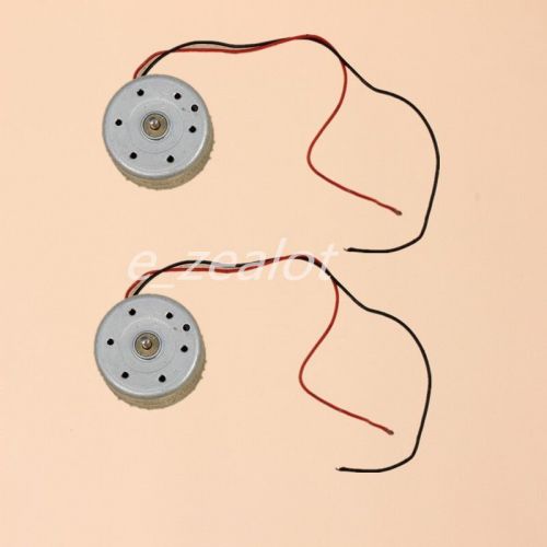 2pcs 1.5V-9V DC Hobby Motor Type 300 DC Motor for Solar Panel