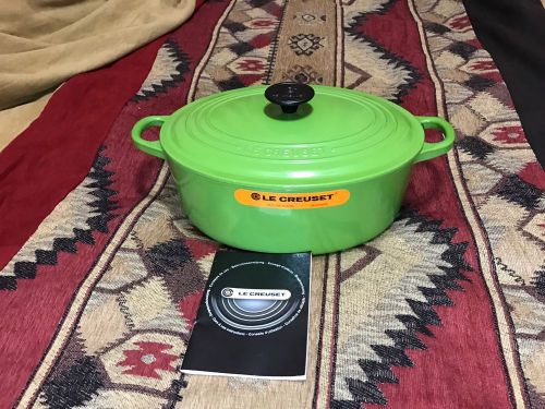 Le Creuset 5Qt #29 Oval Dutch Oven Cast Iron light blue