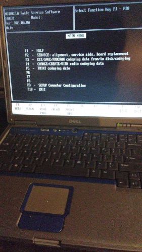 Motorola Dell Radio Service Software RSS Programmer GM300 SABER MTSX RS232 DOS