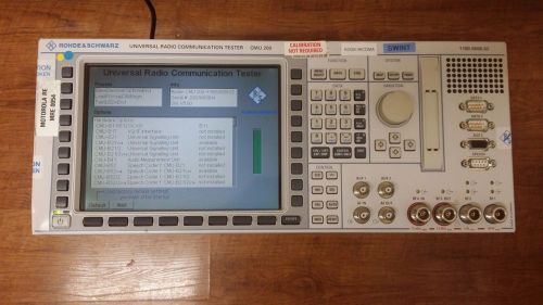 Rohde &amp; Schwarz CMU200 Universal Radio Communication Tester /Analyzer w* options