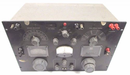 VINTAGE GENERAL RADIO GR IMPEDANCE BRIDGE 1608-A 1608A