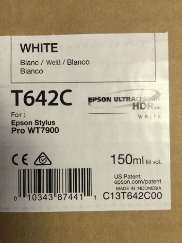 Epson T642C White 150ml Ink Cartridge