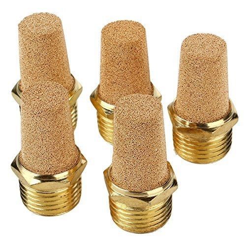 Nd dn brass gear boxes pneumatic muffler 1/2&#034; bspt solenoid valve (pack of 5) for sale