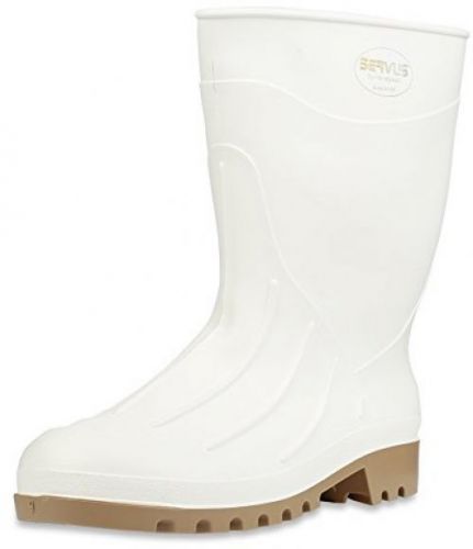 Servus Iron Duke 12 PVC Polyblend Soft Toe Shrimp Boots, White and Tan (74926)