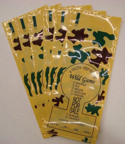 WILD GAME GROUND MEAT FREEZER CHUB BAGS (CAMO) 2LB (100ct)