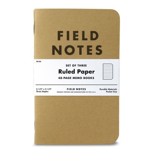 Field notes kraft ruled 3-pack for sale