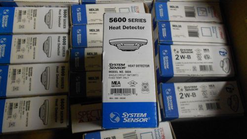 1 nib system sensor 5604 heat detector single 194 degrees fixed temp for sale