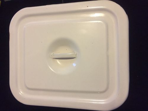 Enamel disinfection sterilization medical tray w/lid hospital 9&#034; x 10&#034; x 2&#034; for sale