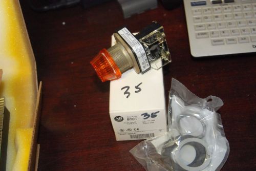 Allen-Bradley 800T-Q24A, Ser: T, Amber Pilot Light,   New in Box