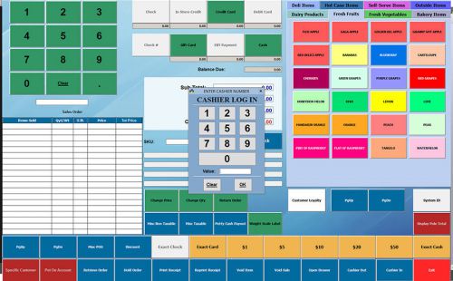 Windows business + accounting pos software retail touch w cc processing software for sale