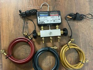 Just Better JB Refrigerant Manifold  Micron Gauge With Temperature Probes Hoses