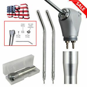 Dental 3 Way Air Water Spray Triple Syringe Handpiece &amp; 2 Nozzles Tubes