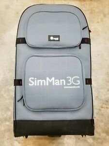 USED Laerdal SimMan 3G Manikin equipment Rolling Suitcase Case Medical Dummy