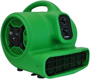 XPOWER P-430AT Medium Air Mover Utility Blower Fan with Built-In Power Outlets -