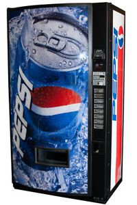 Vendo V407 Refurbished Single Price Soda Vending Machine Pepsi FREE SHIPPING