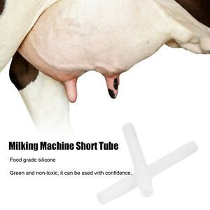 Durable 2PCS Milking Machine Accessories Milker Silicone Short Tube